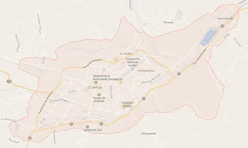 Onde Ficar em Cuenca: Mapa