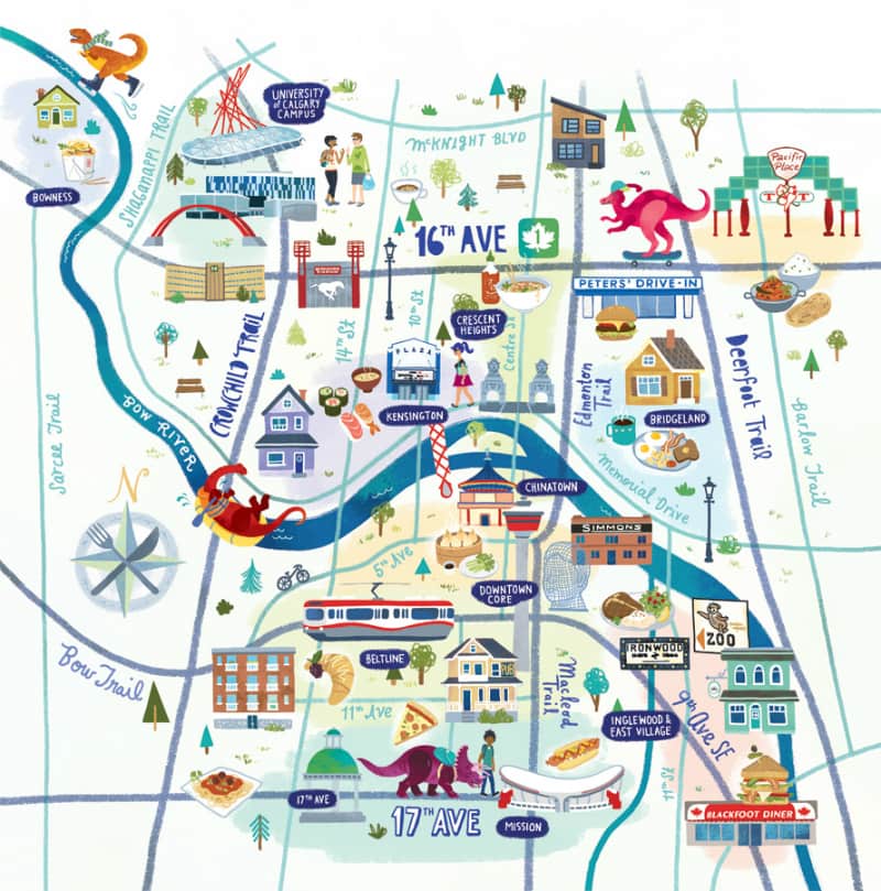 Onde Ficar Em Calgary: Mapa