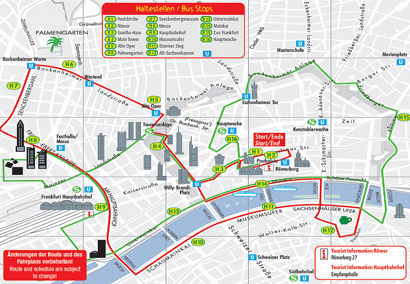 Onde Ficar Em Frankfurt: Mapa