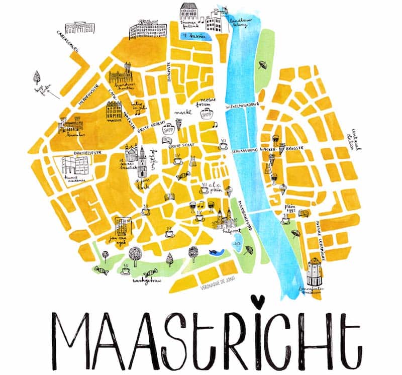 Onde Ficar em Maastricht na Holanda: Mapa
