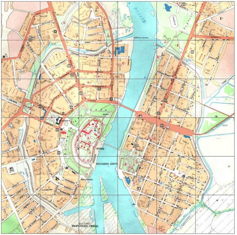 Onde Ficar em Veliky Novgorod: Mapa