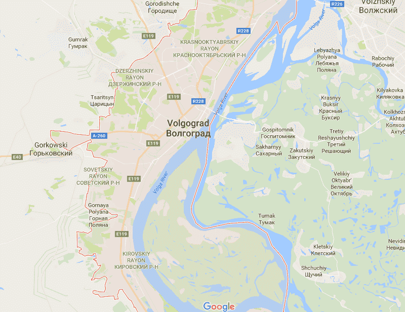 Onde Ficar em Volgograd: Mapa