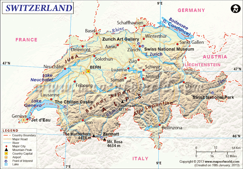 Onde Ficar em Berna na Suíça: Mapa