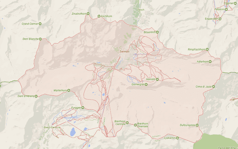 Onde Ficar em Zermatt na Suíça: Mapa