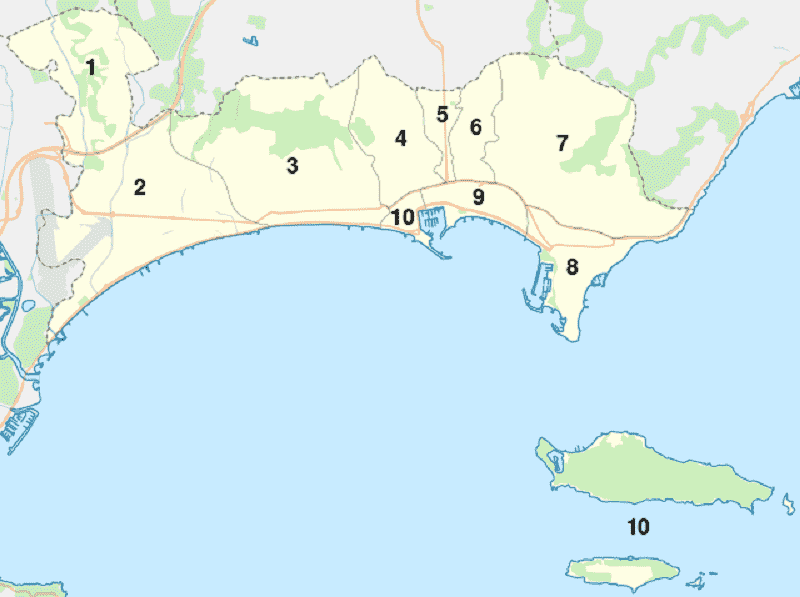 Onde Ficar em Cannes: Mapa